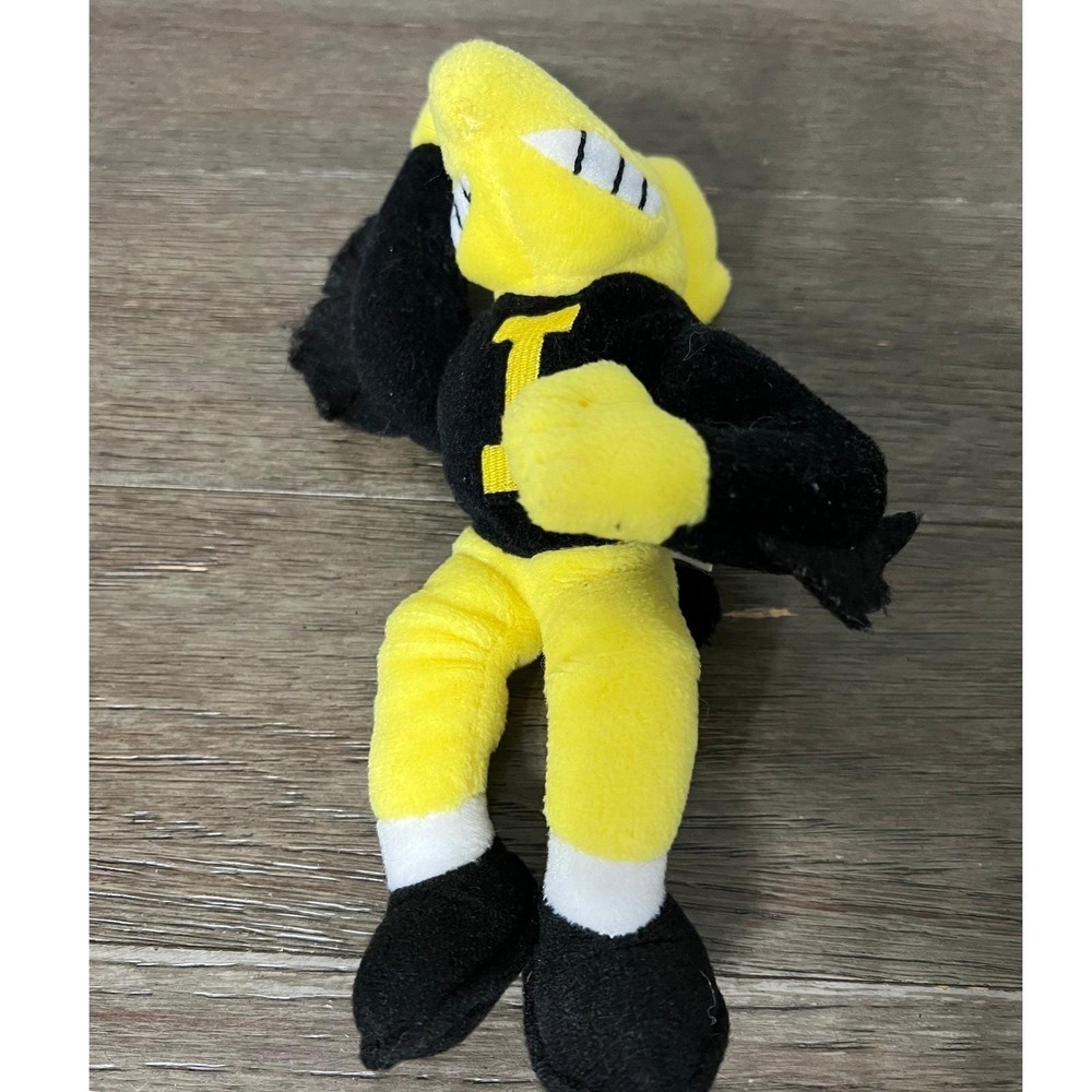 Vintage Iowa Hawkeyes Herky Mascot Popcorn Bowl Plush NCAA College North Star